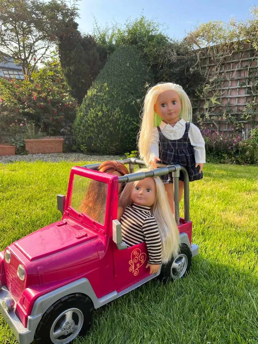 Our generation dolls and car - Image 1
