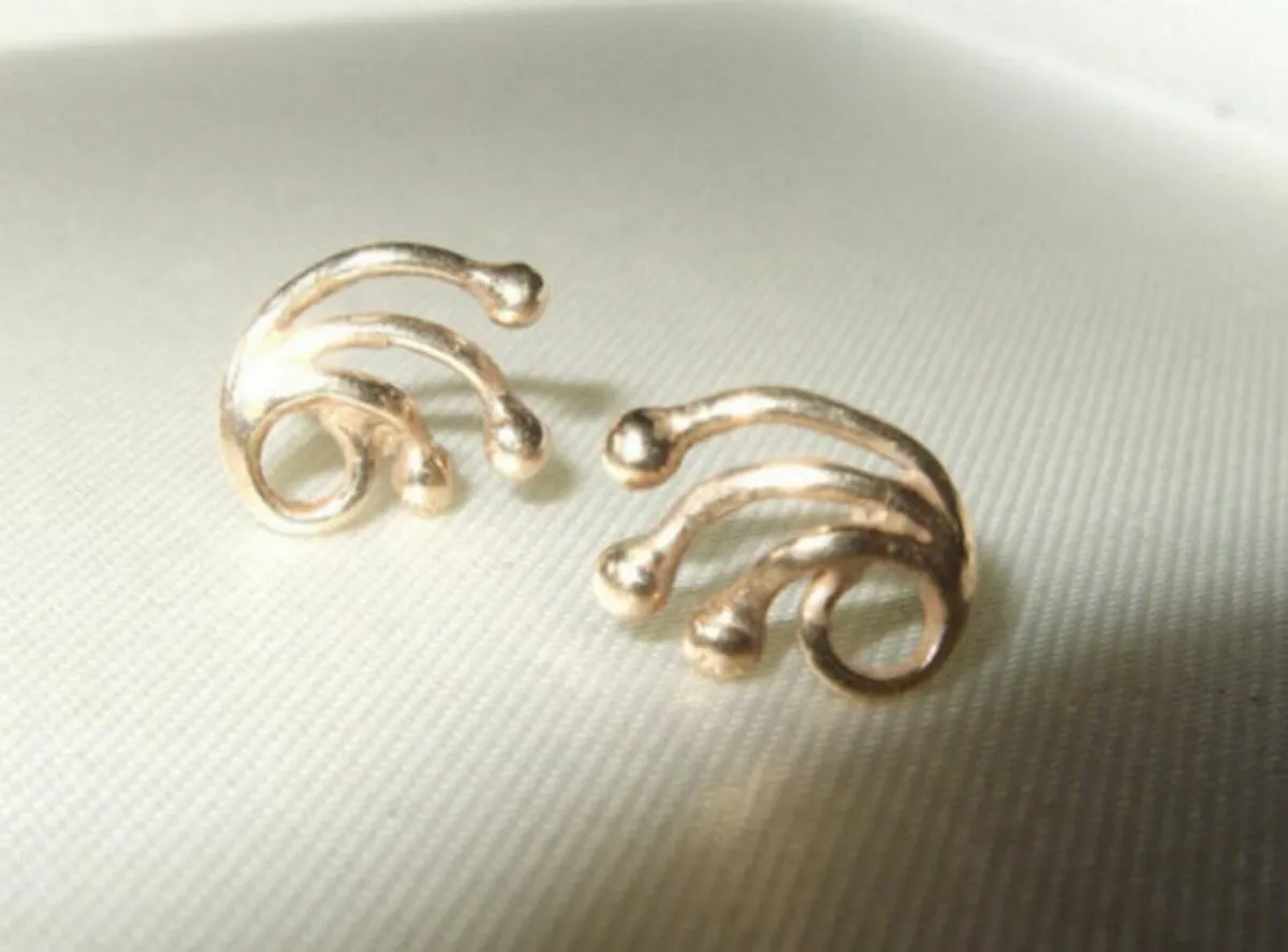 Vintage 9ct Gold Earrings - Image 2