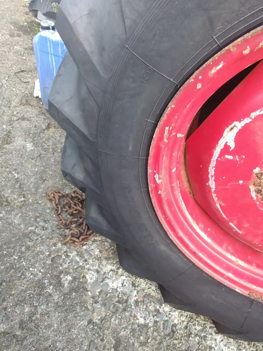 Tractor Wheels & Tyres & Massey Duncan cab Door - Image 2
