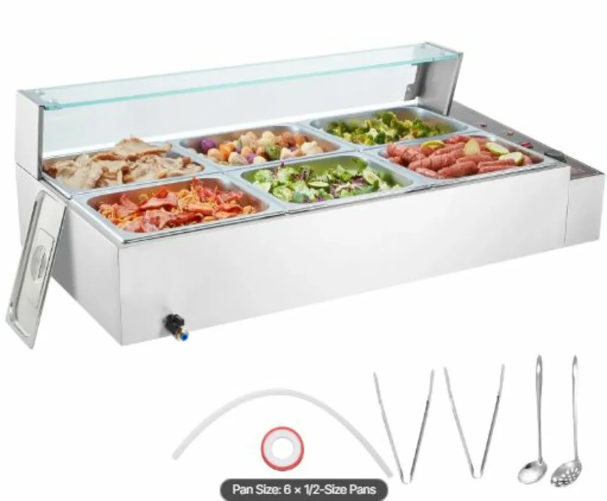 Commercial Electric Food Warmer Countertop Buffet - Image 1