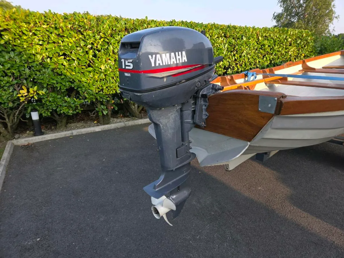 18ft Lake boat with trailer and 15hp engine - Image 2