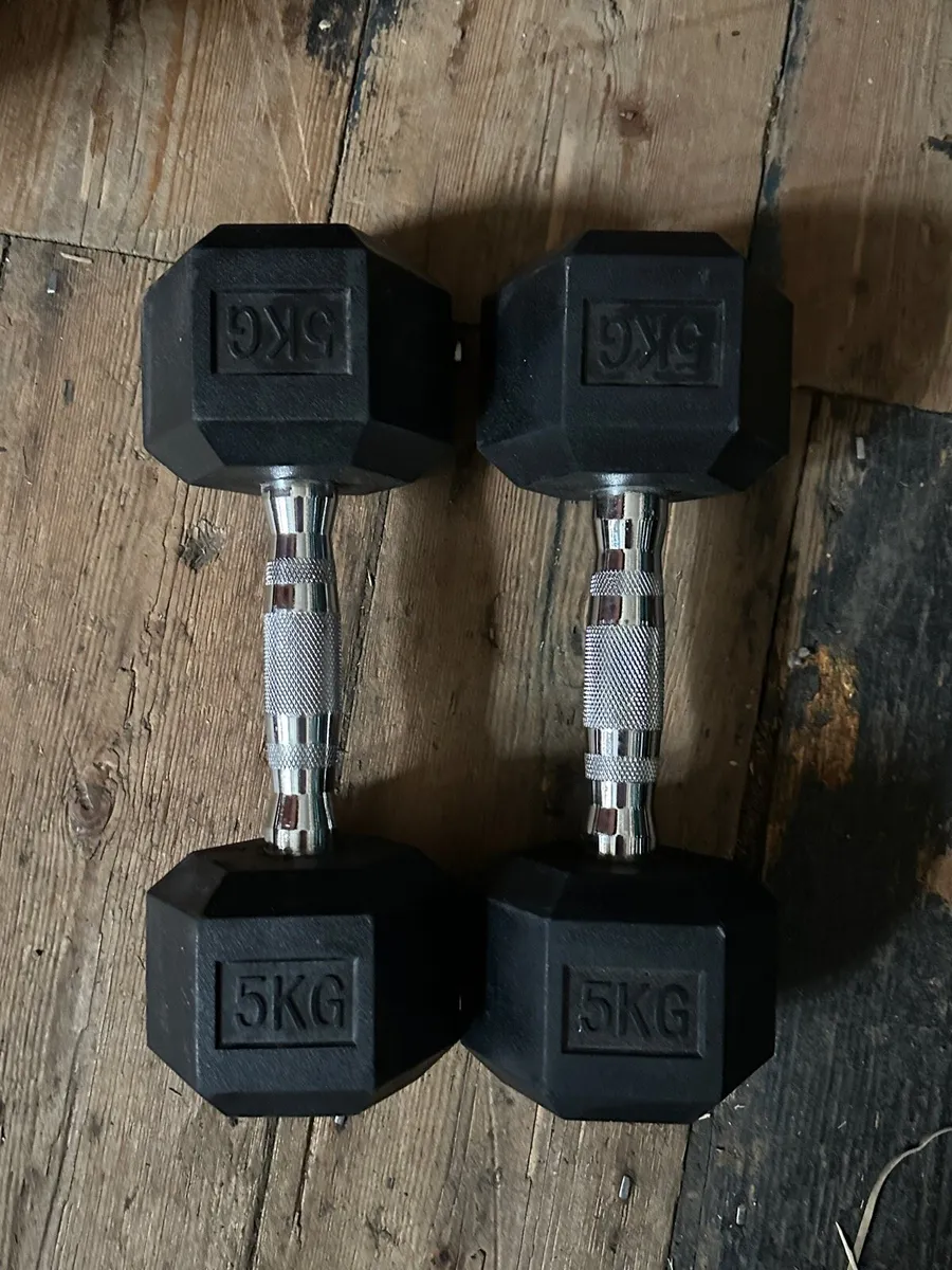 Dumbbells - Hex, Black Weights - Image 1