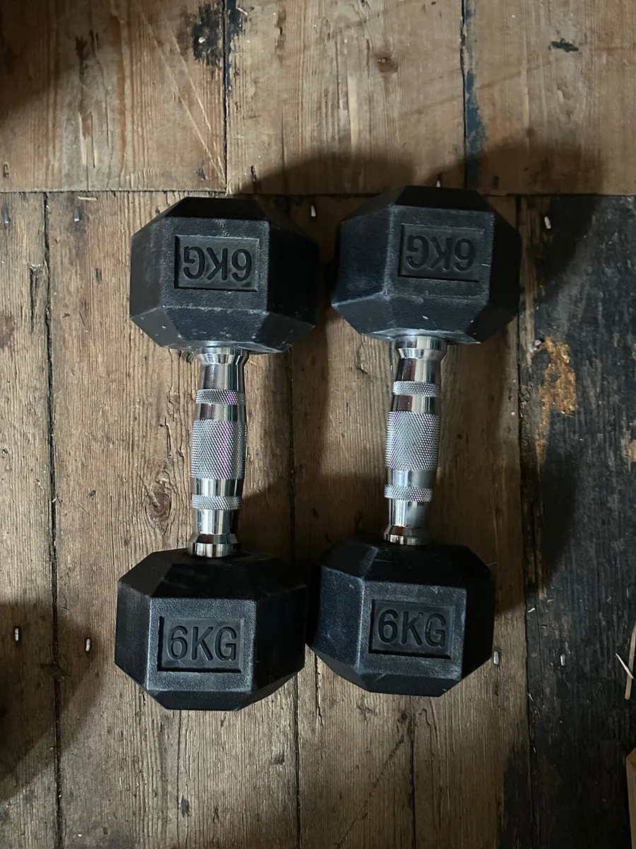 Dumbbells - Hex, Black Weights - Image 2