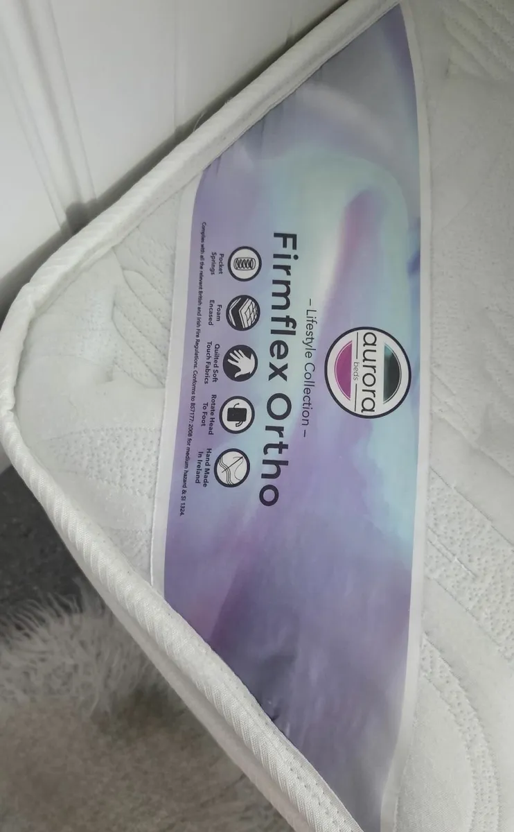 Super King Size Mattress and Bed Frame - 6tf - Image 2