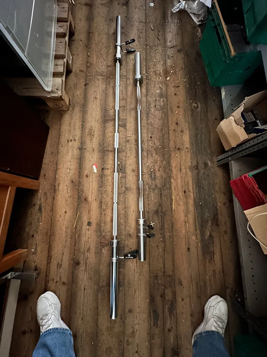 Gym Barbells- 7ft and 5ft Bars Available - Image 3