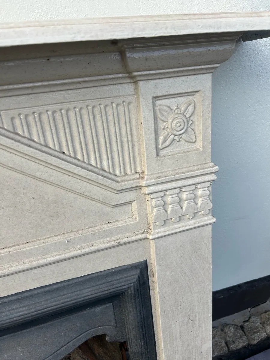 cast iron Georgian fire place and slate - Image 2