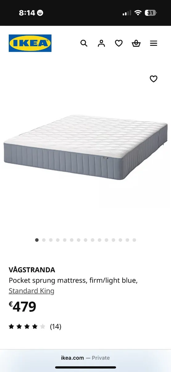 ikea king mattress - Image 1