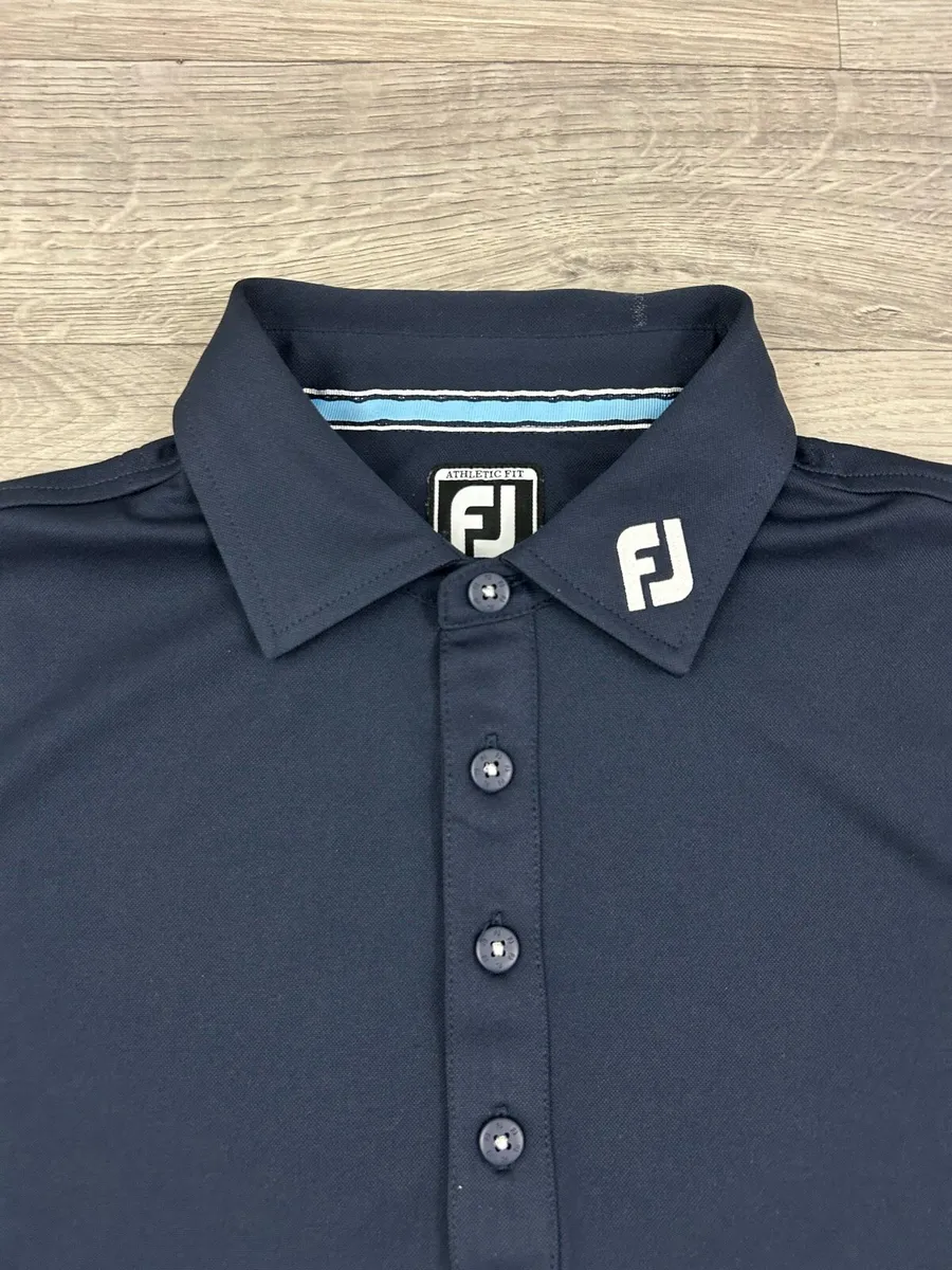 FootJoy FJ Long Sleeve Golf Polo Shirt Mens Medium - Image 3