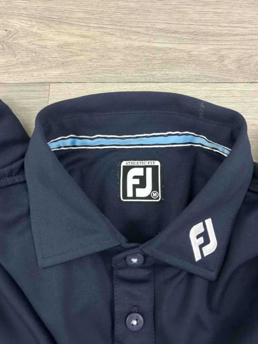 FootJoy FJ Long Sleeve Golf Polo Shirt Mens Medium - Image 4