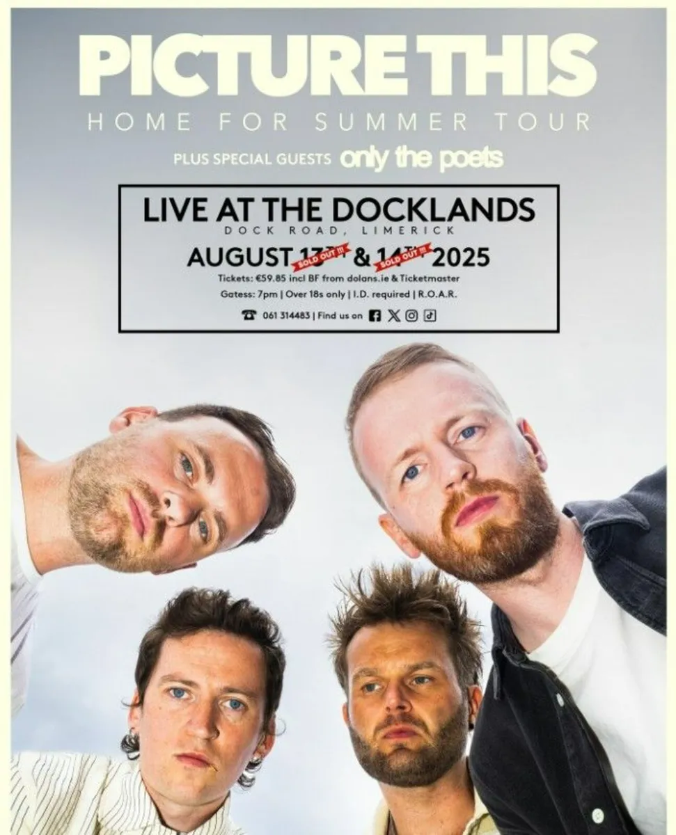 Picture This Tickets x 2 Limerick