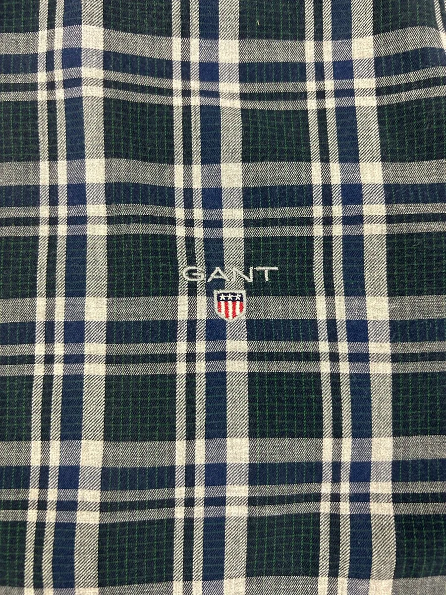 Gant Button Down Check Twill Shirt Mens Medium - Image 3