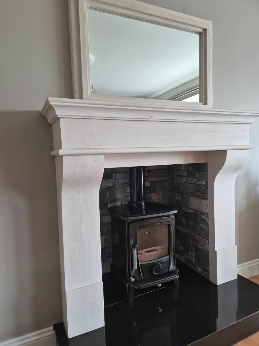 Fire Place, Matching Mirror and Stove - Image 1
