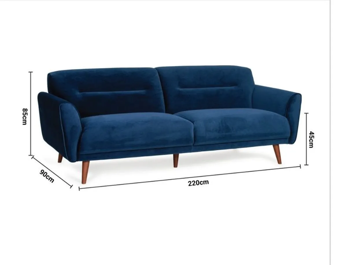 3 piece sofa suite (2 seater sofa, armchair & footstool) - Image 2