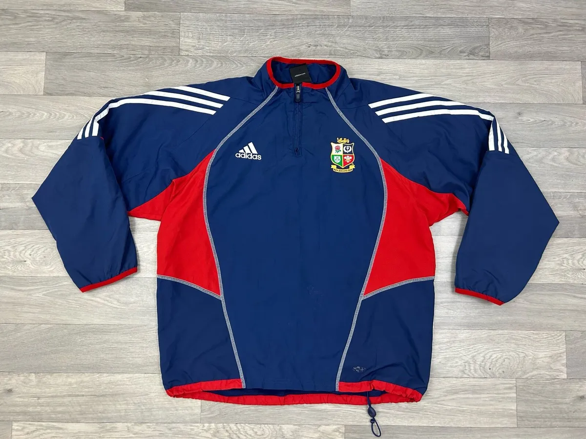 Vintage 2005 Lions Half Zip Rugby Jacket Mens S/M - Image 1