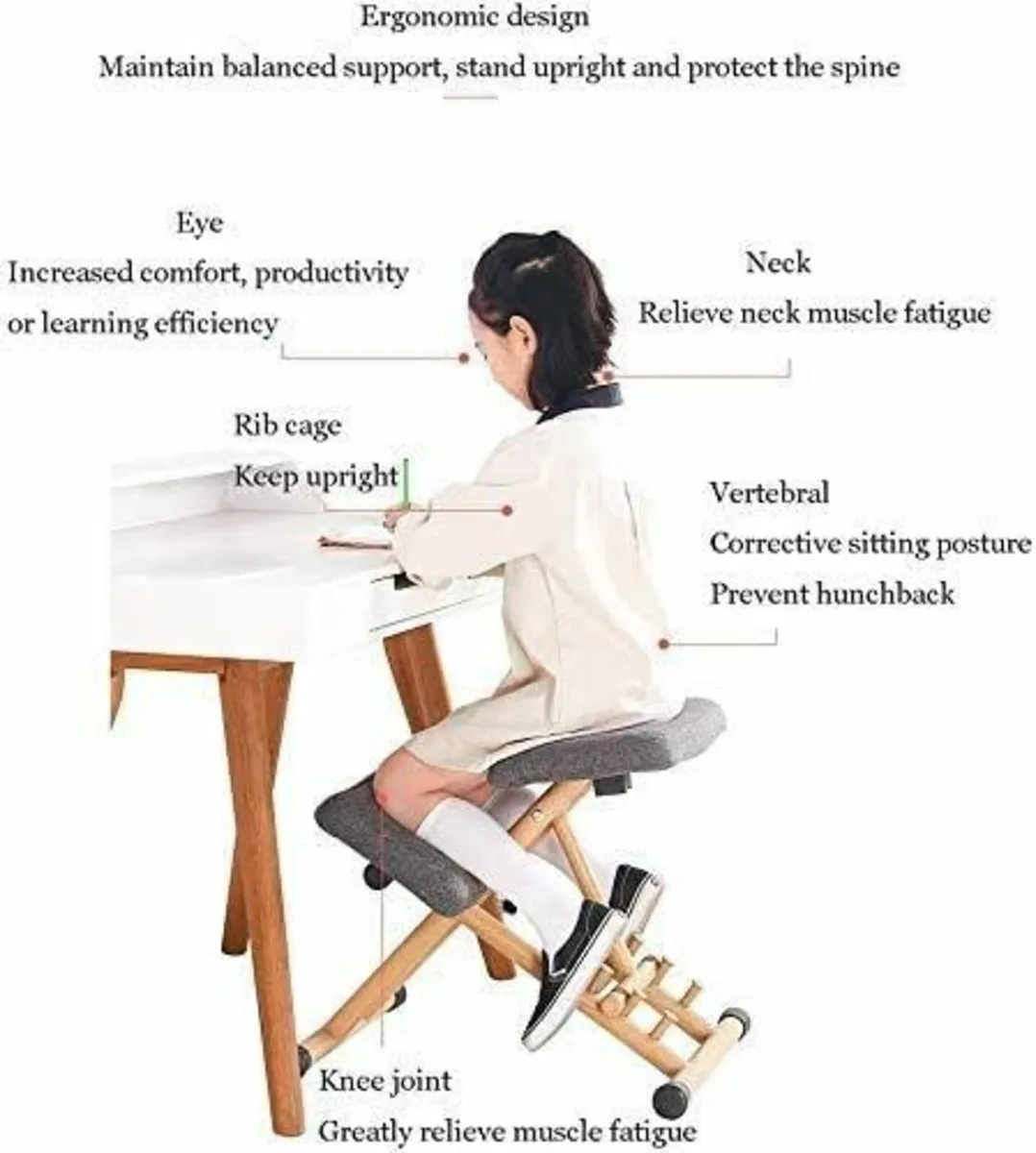 Mobile Kneeling Chair, Ergonomic Kneeling Chair - Image 3