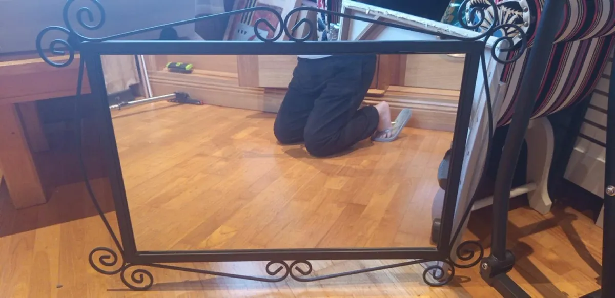 Decorative Wrought Iron Wall Mirror - Image 2