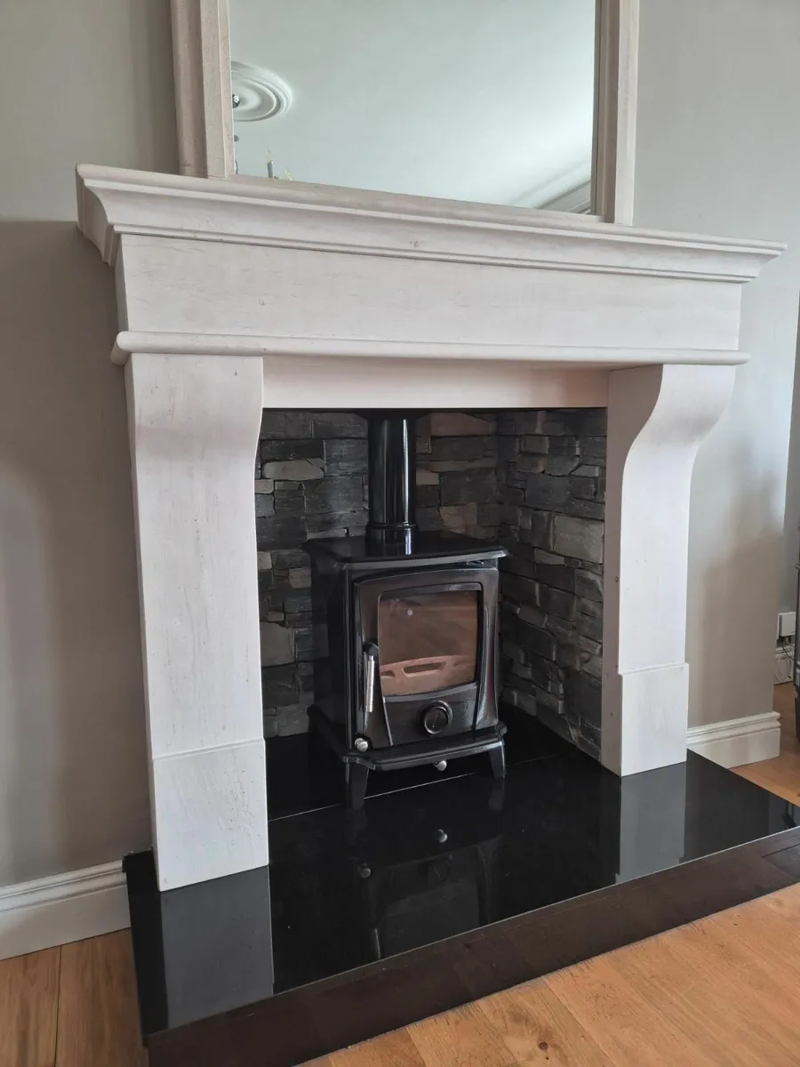 Fire Place, Matching Mirror and Stove - Image 2