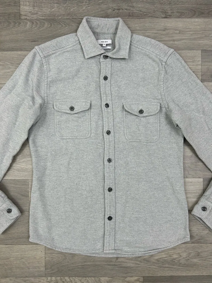 Reiss Heavyweight Cotton Shirt Mens S/M - Image 2