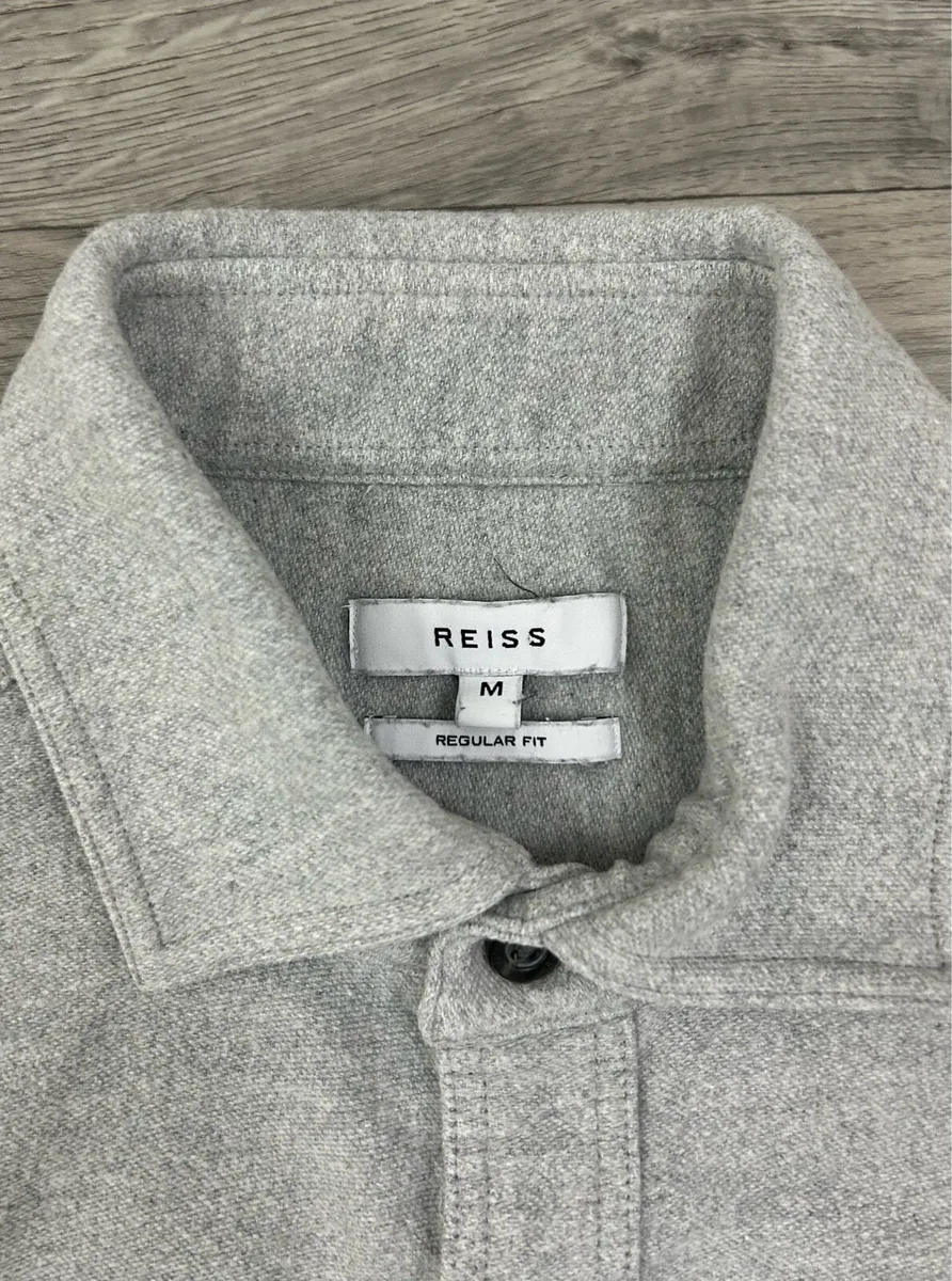Reiss Heavyweight Cotton Shirt Mens S/M - Image 4
