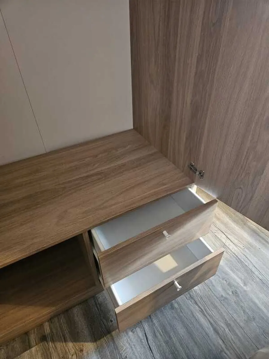 IKEA VILHATTEN Wardrobe 2 Doors 2 Drawers Oak Effect 98x57x190 cm - Image 4