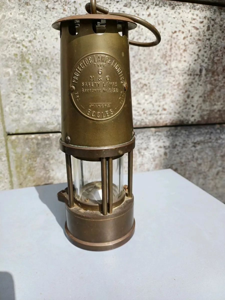 Antique Brass Miners Lamp - Image 2