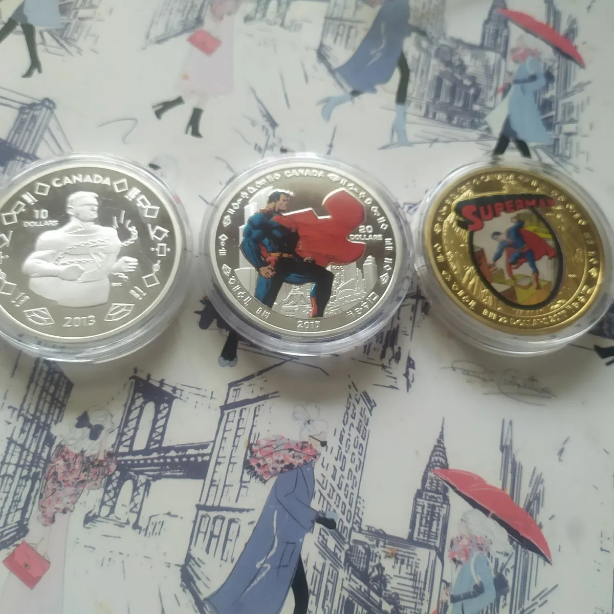 Canadian superman coins.