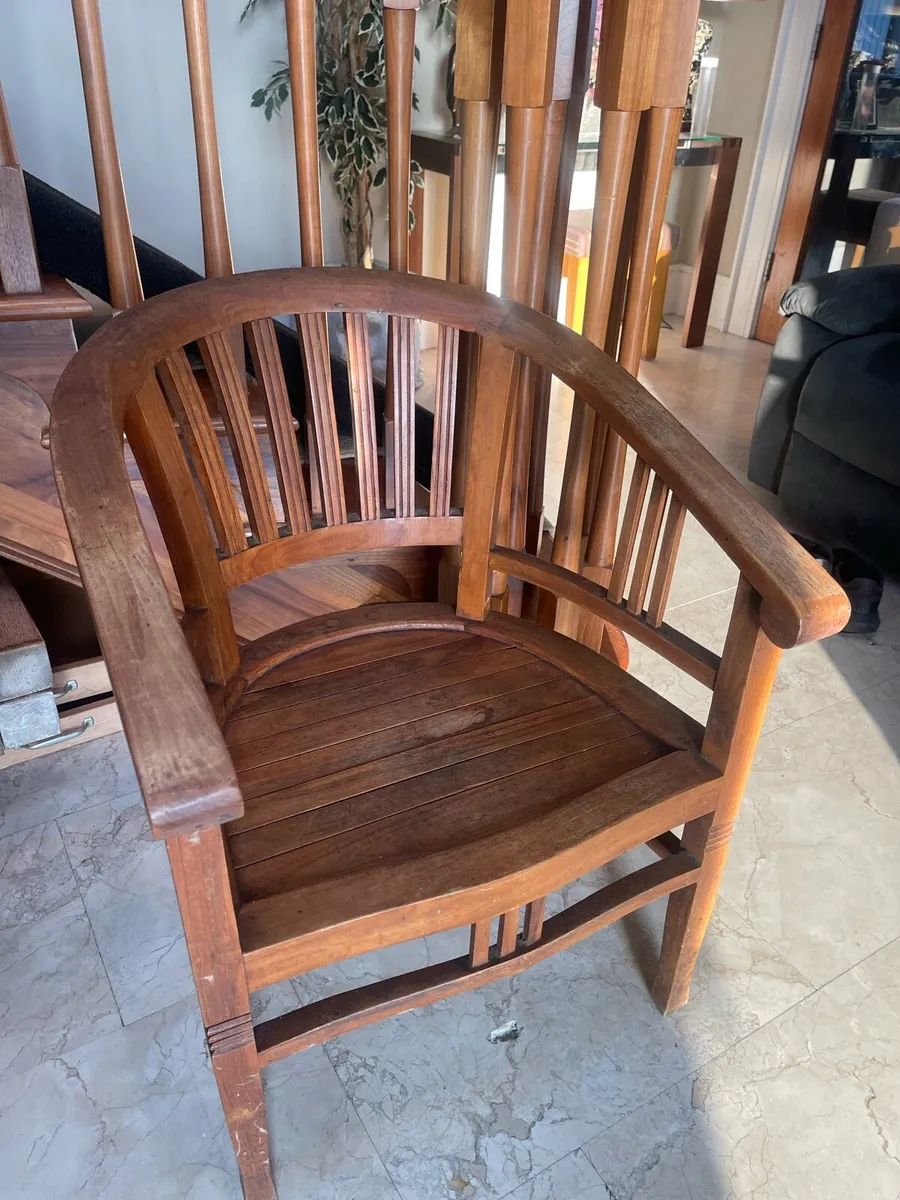 Stunning Very Solid Wooden Dining Carver Chair - Image 1