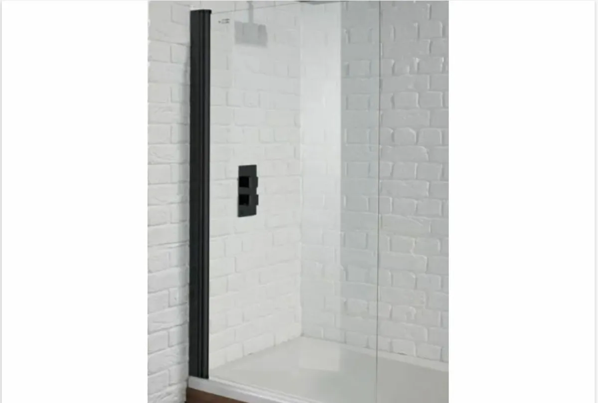 Supply & Fit Black Bath Screen - East Cork