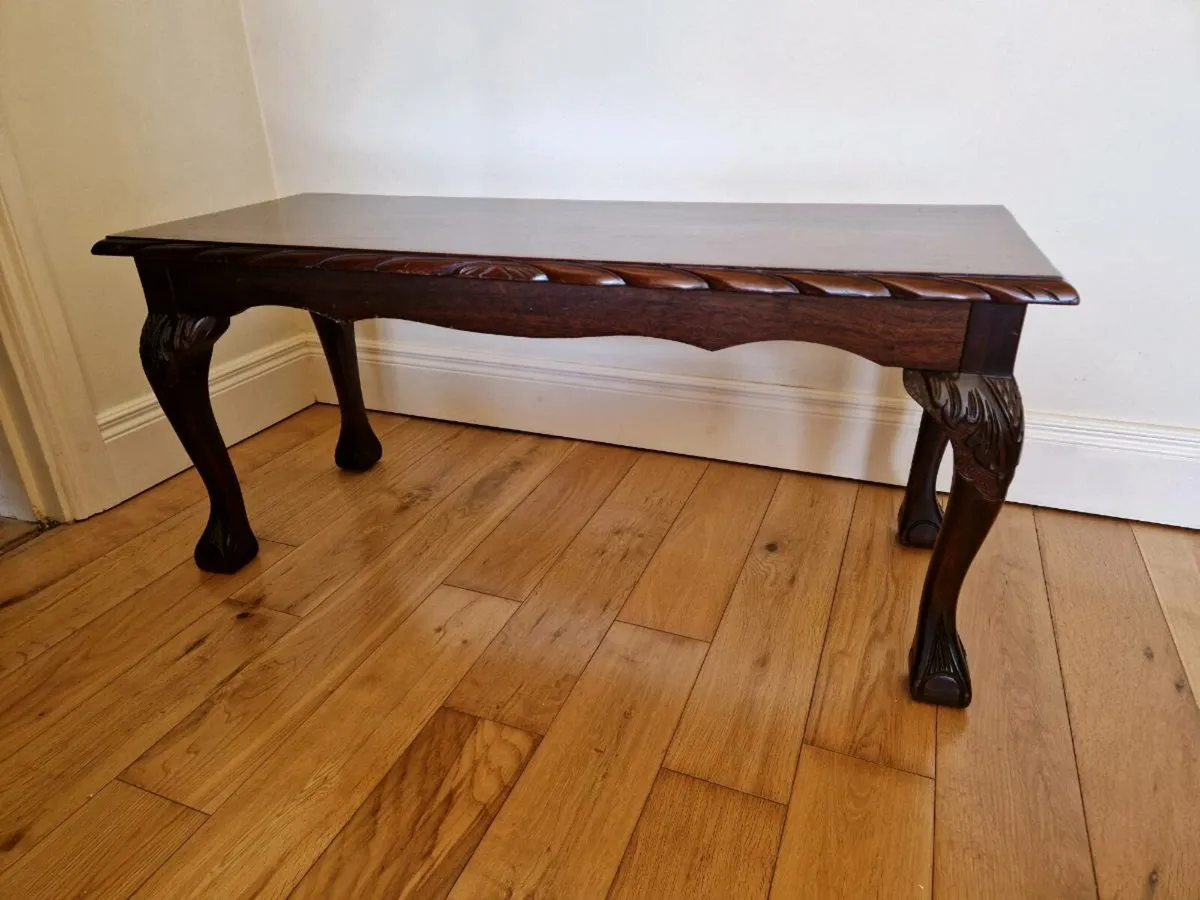 Solid mahogany coffee table