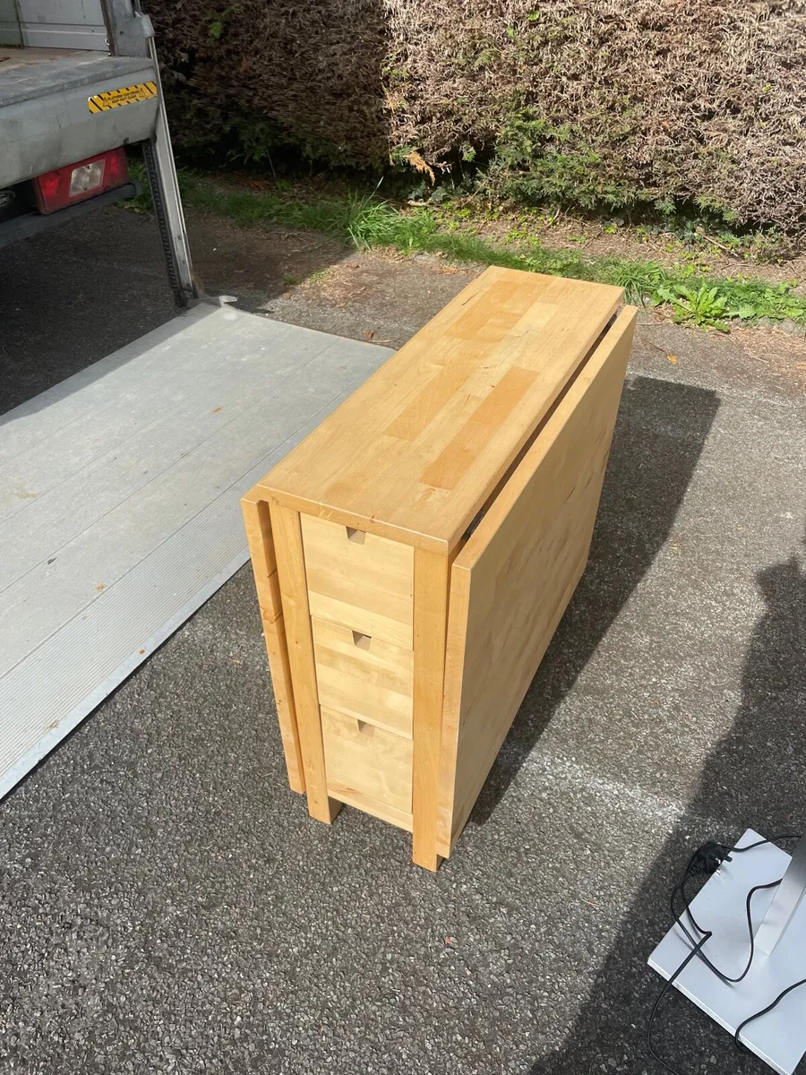 Oak foldable kitchen table - Image 1