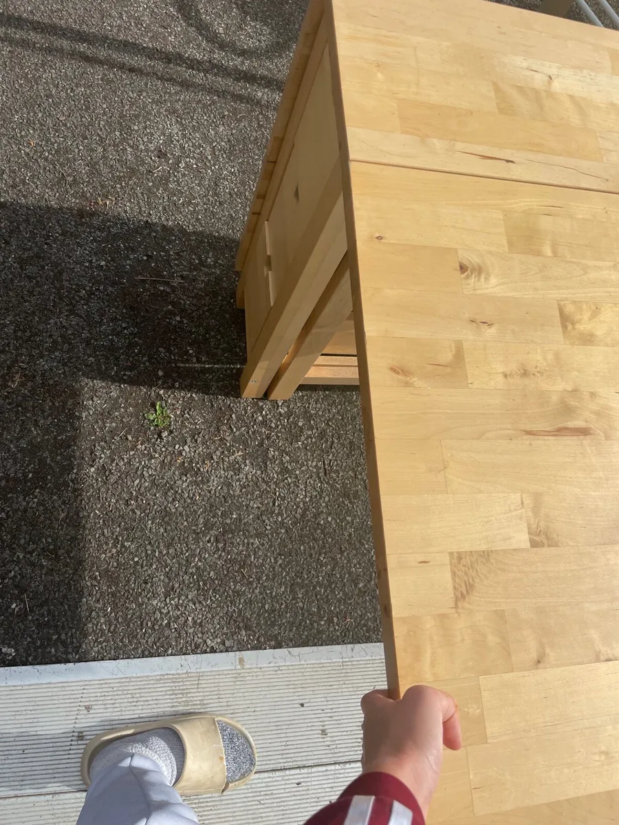 Oak foldable kitchen table - Image 2