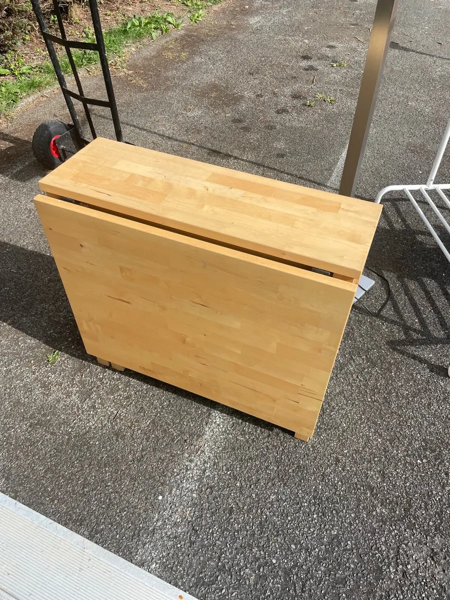 Oak foldable kitchen table - Image 4