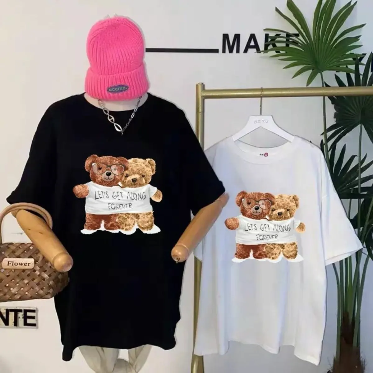 T-shirt print bear - Image 2