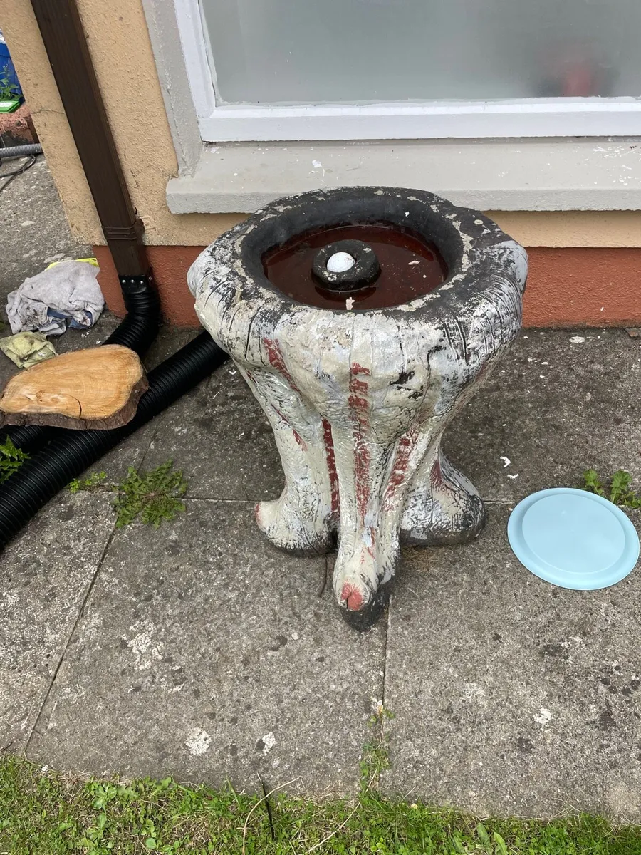 Concrete bird bath or table base