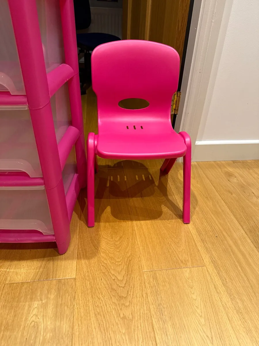 Girls Chest of drawers and chair - Image 2