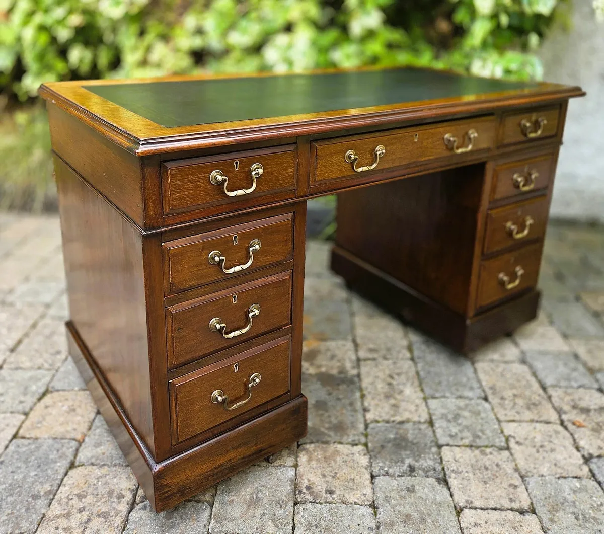 Victorian Twin Pedestal Desk- Circa 1870 - Image 3
