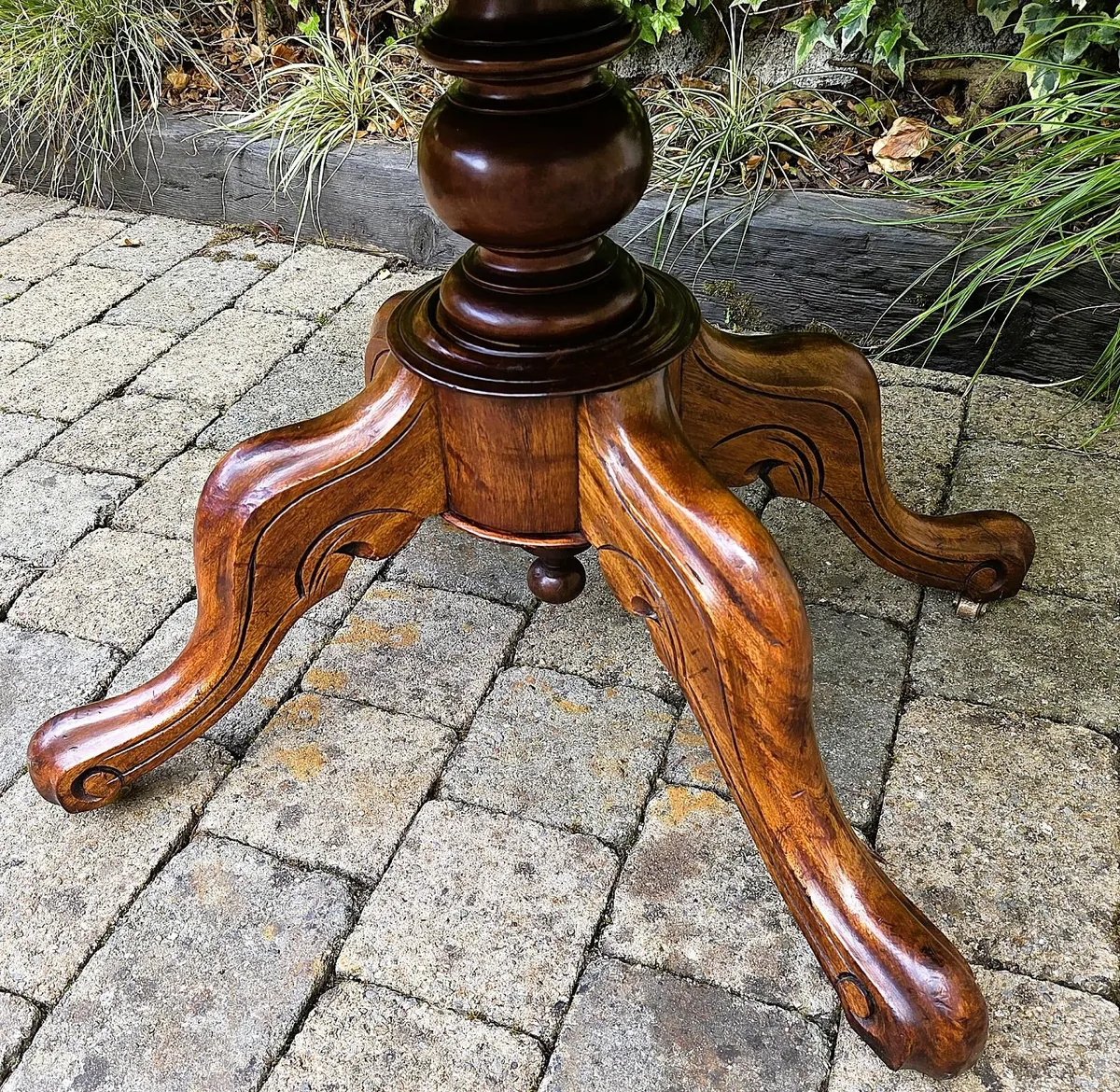 Victorian Walnut Centre Table- Circa 1890 - Image 4