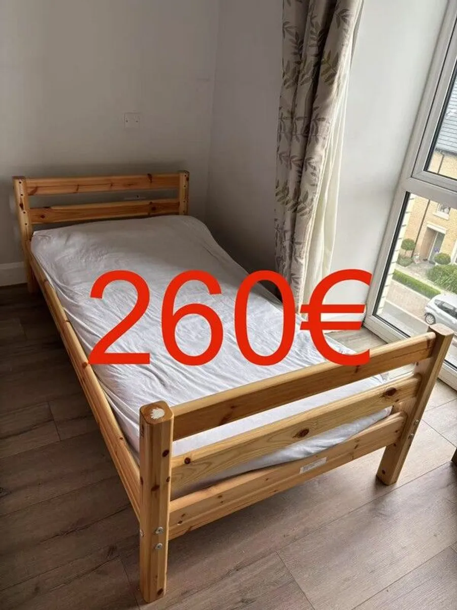 second hand beds, sofa, table, chair, mattress in excellent condition - Image 2
