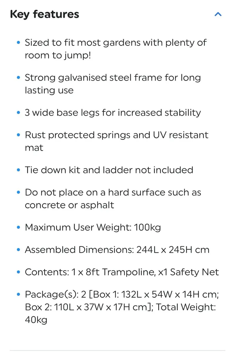 8ft Trampoline - Image 2