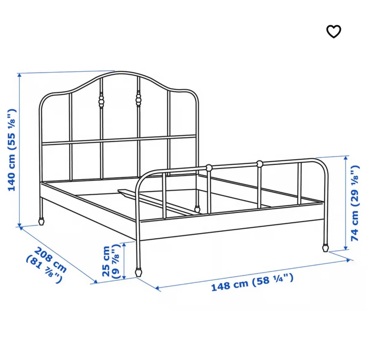 Ikea Sagstua bed frame - Image 2
