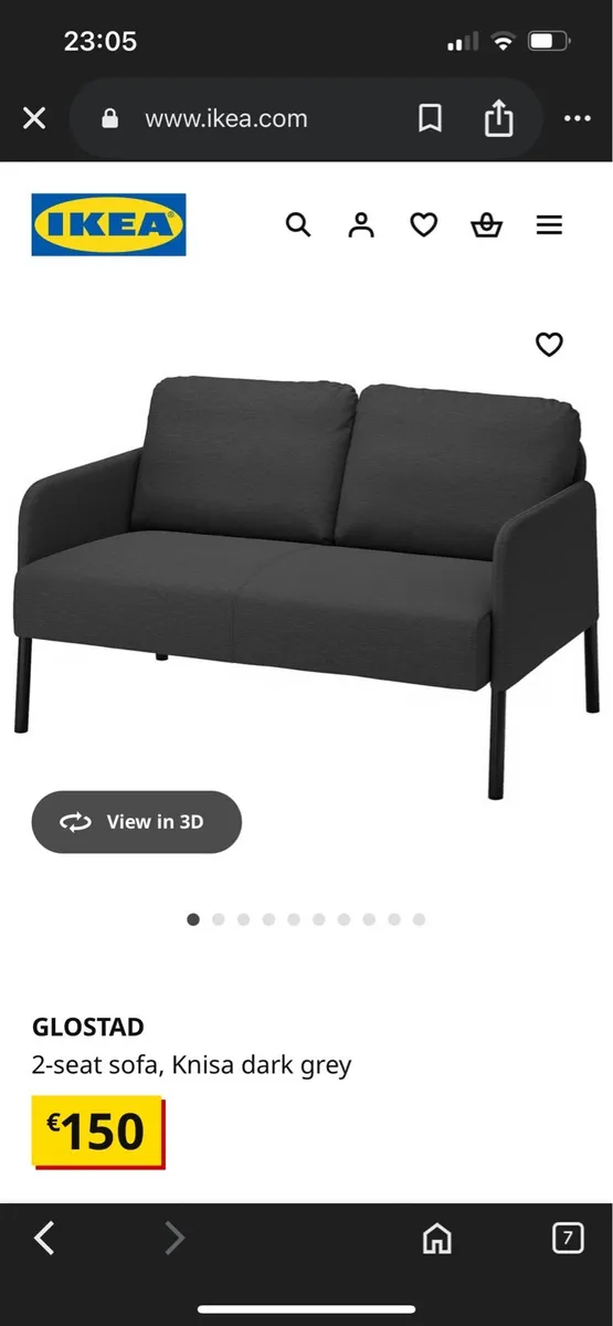IKEA Glostad 2-Seater Sofa - Image 1