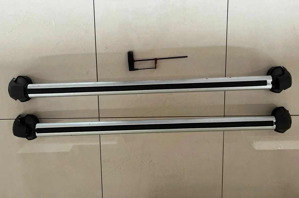 Genuine Toyota Hilux Roof Rack / Cross Bars - Alum - Image 1