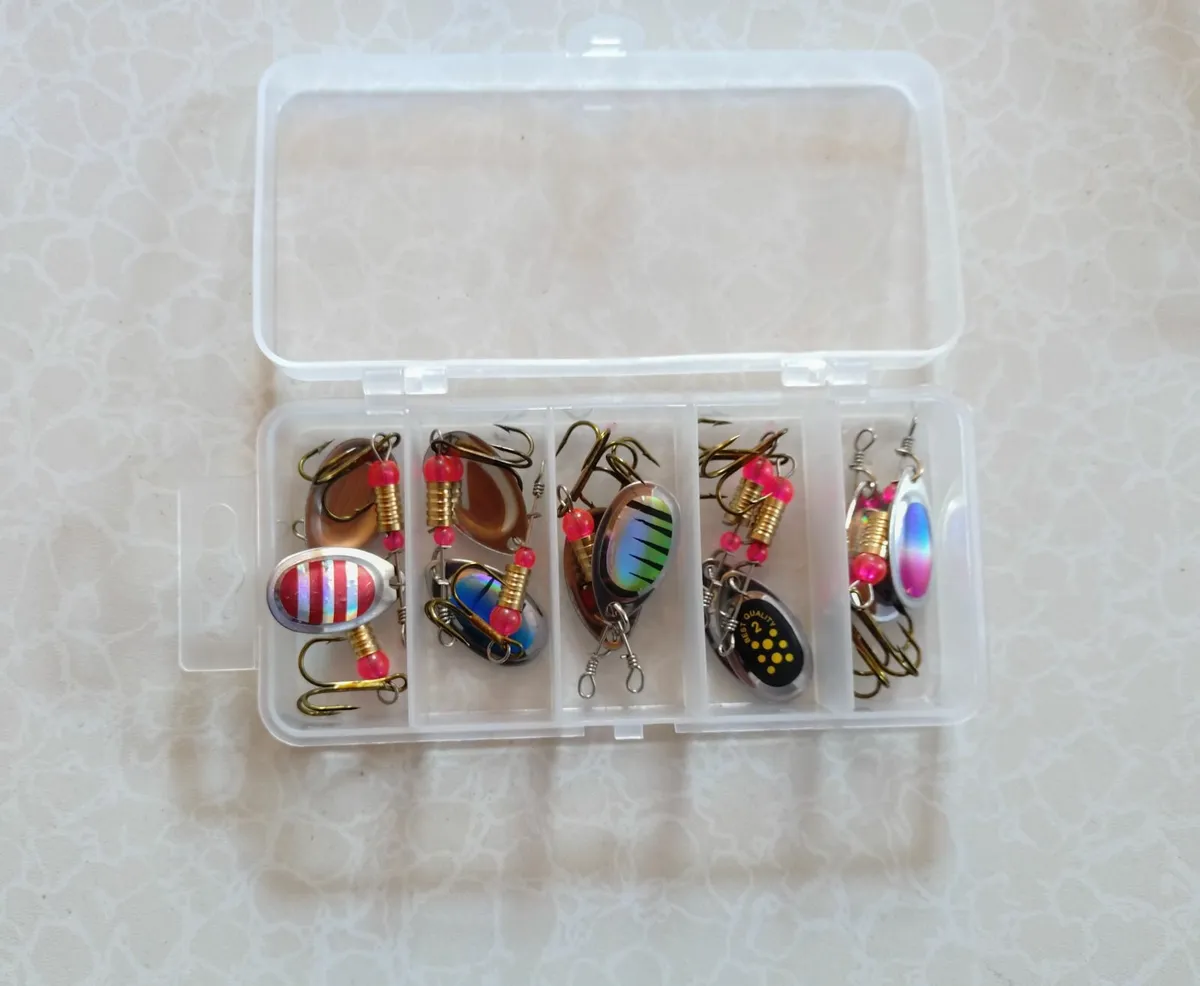 FISHING SPINNERS (10PC PER BOX) BRAND NEW. - Image 4