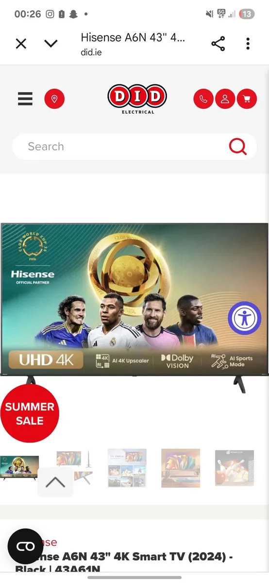 Hisense a6 43 inch smart tv - Image 4