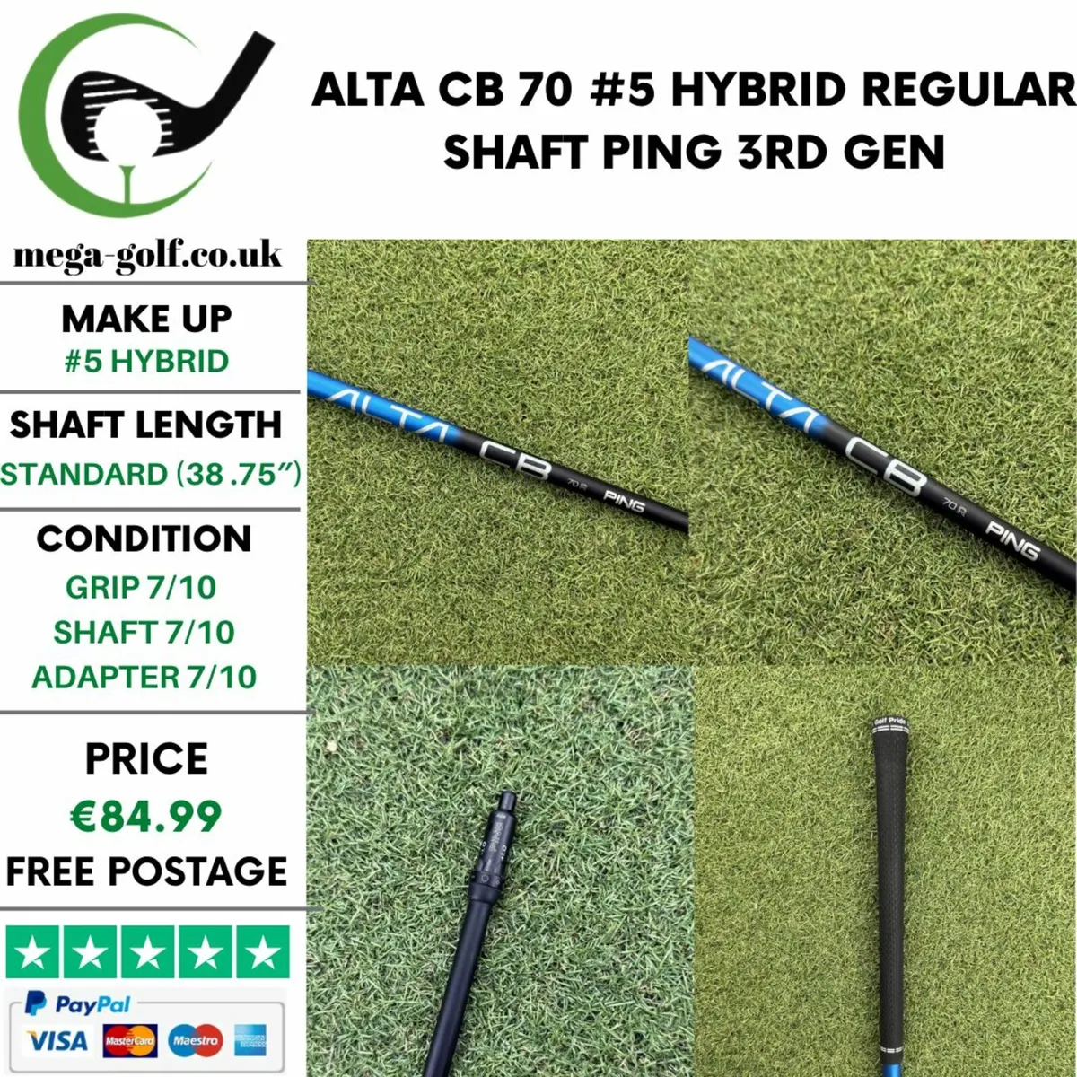 ALTA CB 70 #5 HYBRID REGULAR SHAFT / PING 3RD GEN - Image 1