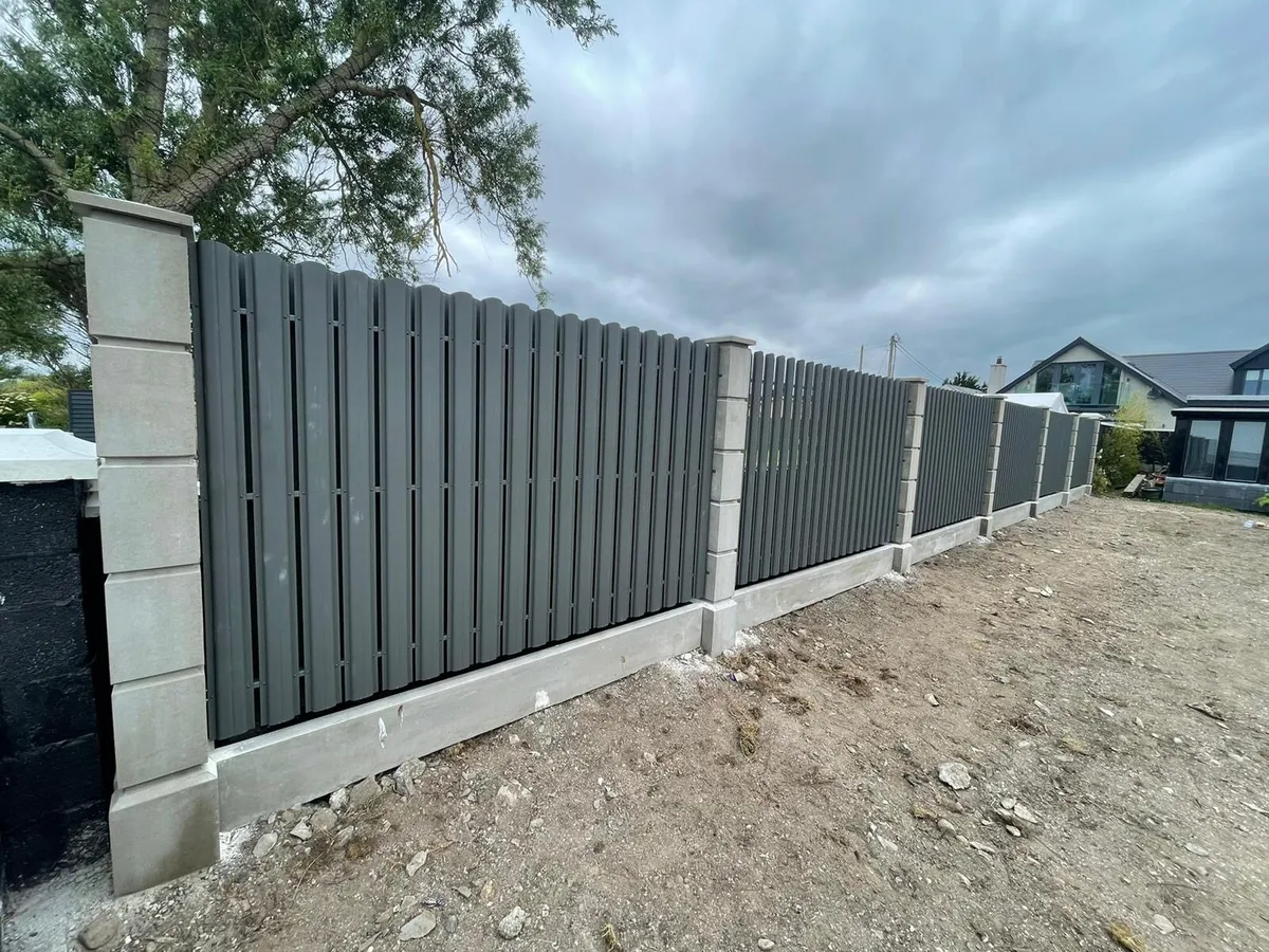 Fence posts, panels. No maintenance. VAT - Image 1