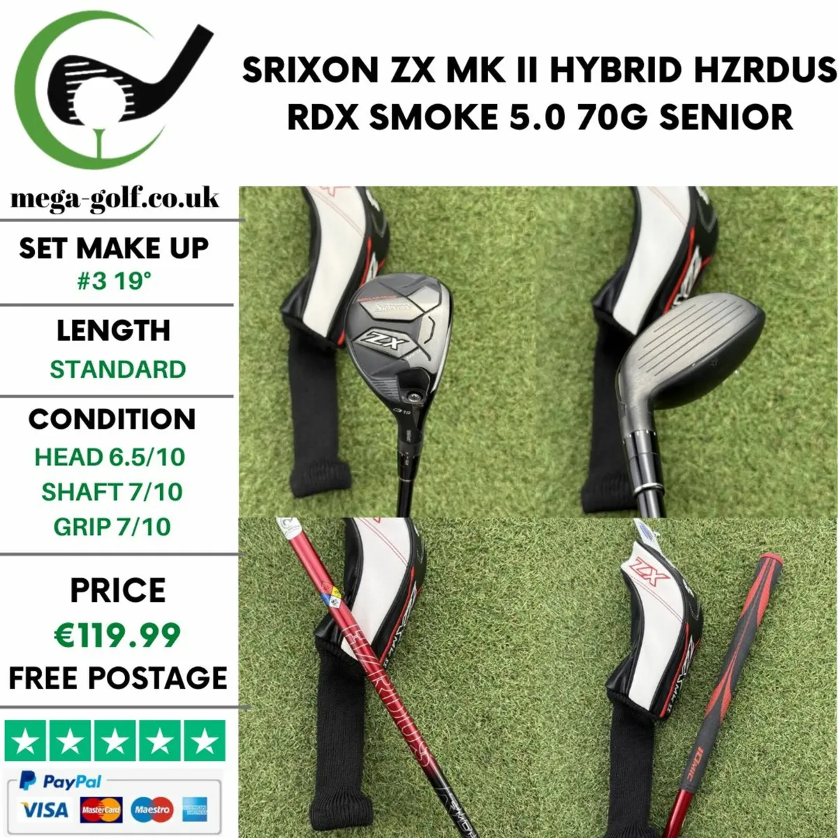 SRIXON ZX MK II HYBRID / #3 19° / SENIOR - Image 1