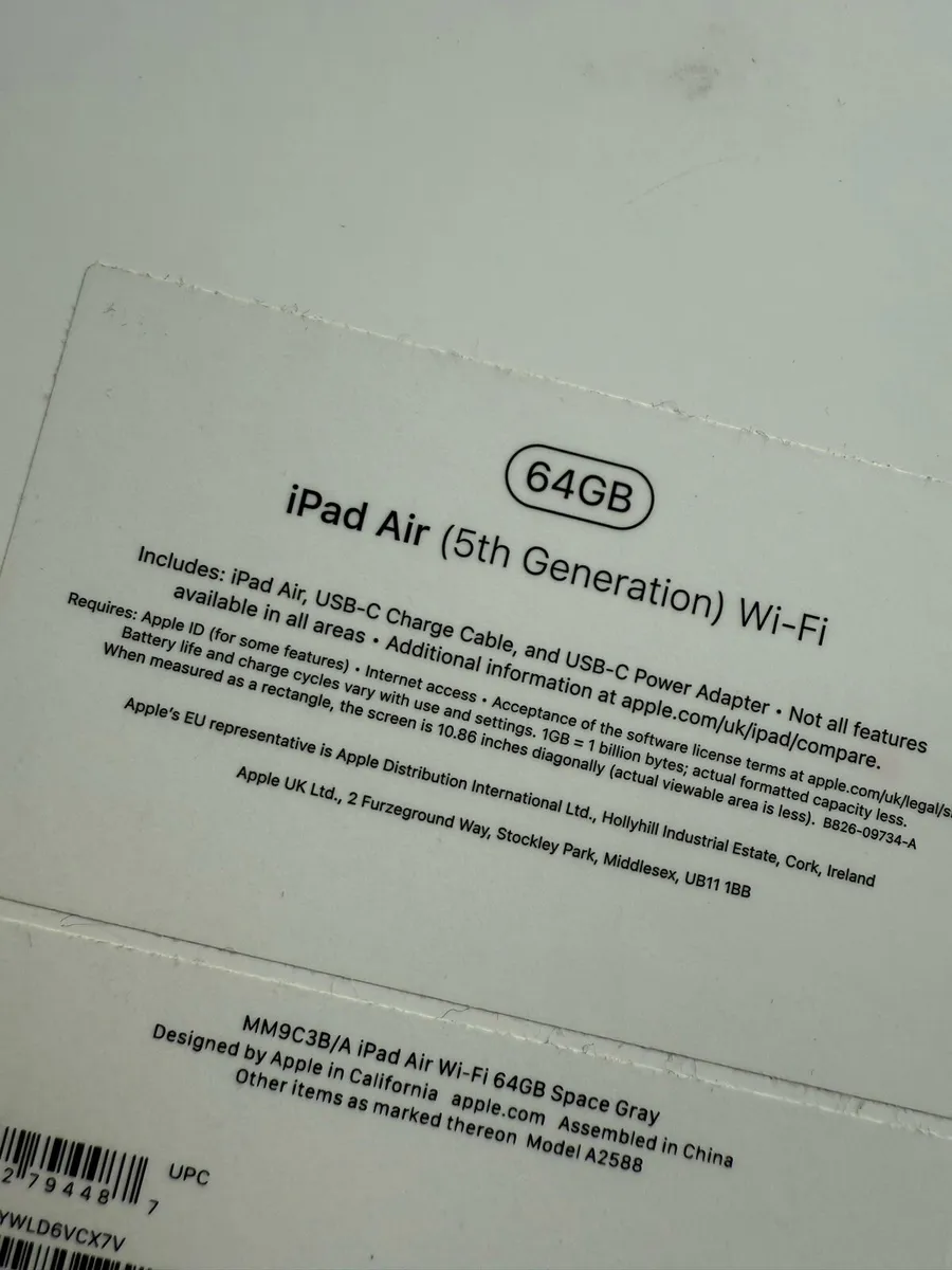 IPAD AIR 5th GEN 64GB WIFI. Like New - Image 3
