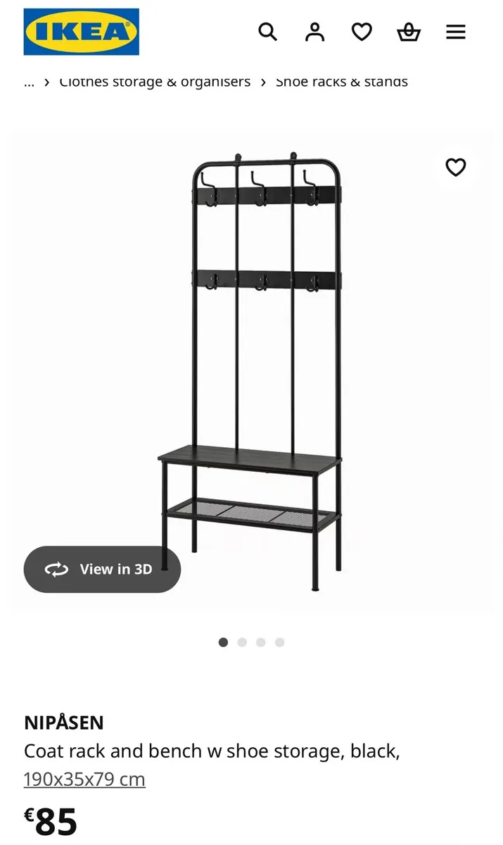 BRAND NEW IKEA COAT & SHOE STAND - Image 1