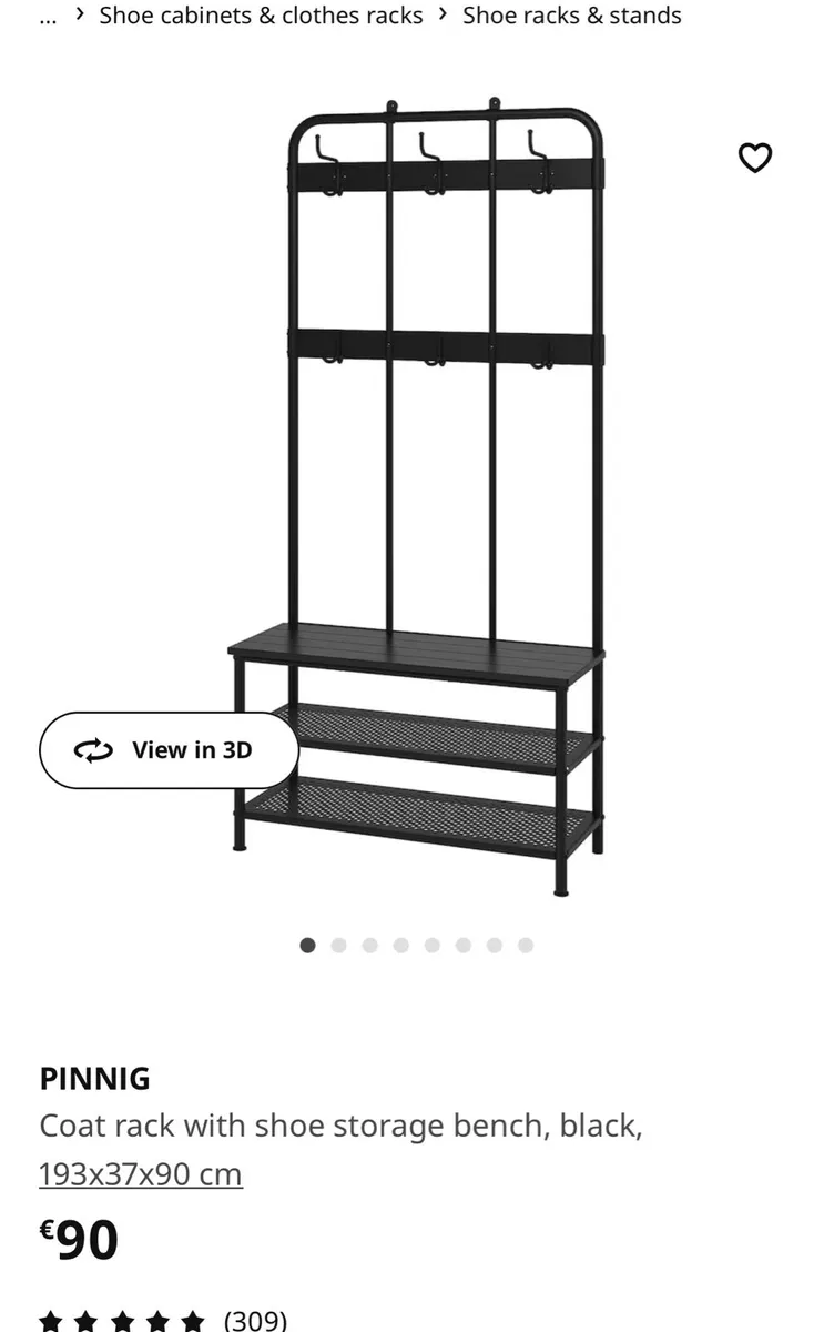 BRAND NEW IKEA COAT & SHOE STAND - Image 2